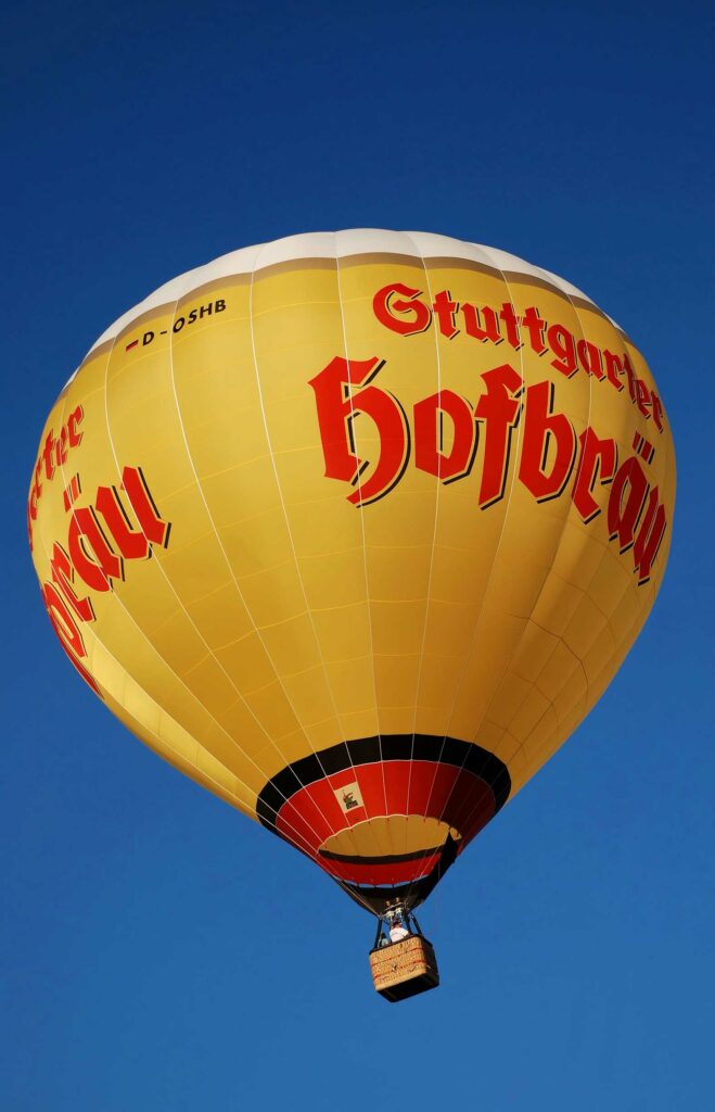 Flammende Sterne Heissluftballon